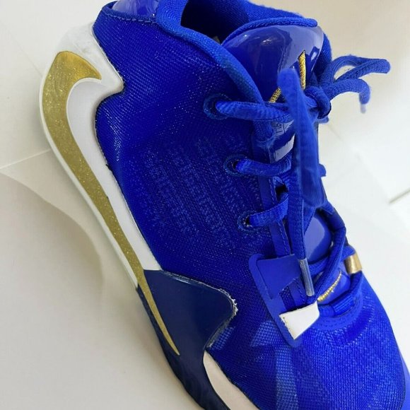 Nike Zoom Freak 1 GS Giannis Greece Royal Basketball Shoes BQ5633-400 Size 5.5Y - Picture 9 of 12